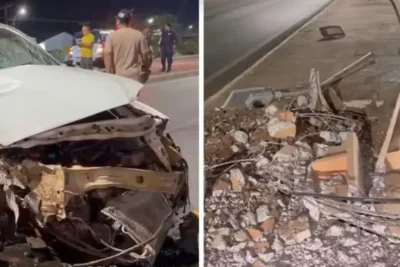 Motorista é preso após dirigir alcoolizado e bater em poste em Luís Eduardo Magalhães